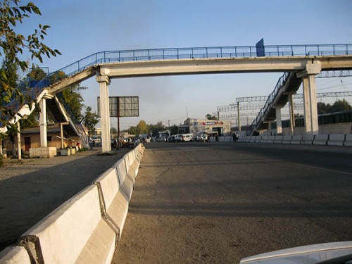 Пешеходный мост ,автостанция,сырдарья